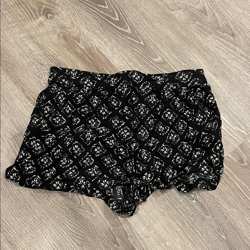 Mossimo Supply Co. Black and White High Waist Shorts